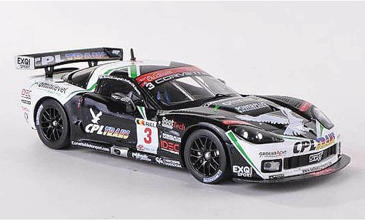 Chevrolet Corvette course 1/43 IXO STI S206 C6 R No.3 CPL Trans 24h Spa 2009 O.Gavin/J.Ruffier/M.Soulet/B.Longin diecast model cars
