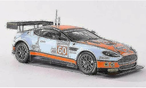 Aston Martin V8 vantage 1/43 IXO No.60 Gulf Racing 24h Le Mans 2011 F.Giroix/M.Wainwright/R.Goethe diecast model cars