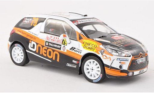DS Automobiles DS3 R3 1/43 IXO No.79 Burri garage Rally Monte Carlo 2011 M.Burri/S.Rey diecast model cars