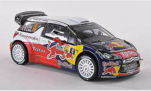 DS Automobiles DS3 WRC 2011 1/43 IXO No.4 Red Bull Monza Rally S.Loeb diecast model cars