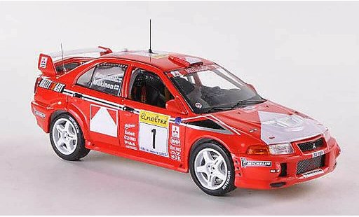 Mitsubishi Lancer Evolution VI 1/43 IXO No.1 Ralliart Rally Monte Carlo 1999 T.Makinen/R.Mannisenmaki diecast model cars