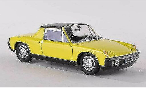Porsche 914 Base 1/43 Schuco -yellow diecast model cars