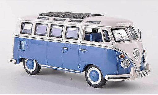 Volkswagen T1 Base 1/43 Schuco Samba blue/white diecast model cars