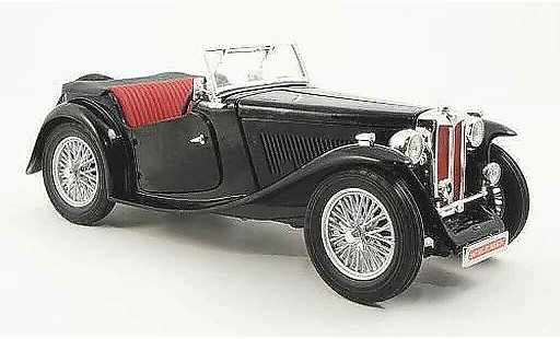 MG TC Base 1/18 Yat Ming Midget black RHD 1947 diecast model cars