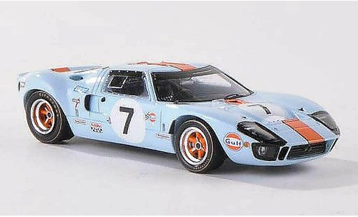 Ford GT40 Mk I 1/43 Spark GT 40 No.7 Gulf 24h Le Mans 1969 D.Hobbs/M.Hailwood diecast model cars