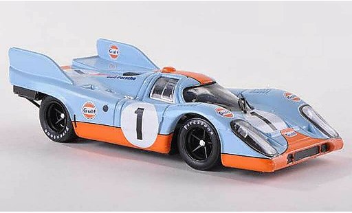 Porsche 917 1971 1/43 Brumm K No.1 Scuderia JWA-Gulf 1000km Monza Siffert/Bell diecast model cars