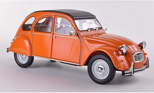 Citroen 2CV Berline 1/18 Minichamps orange 1976 diecast model cars