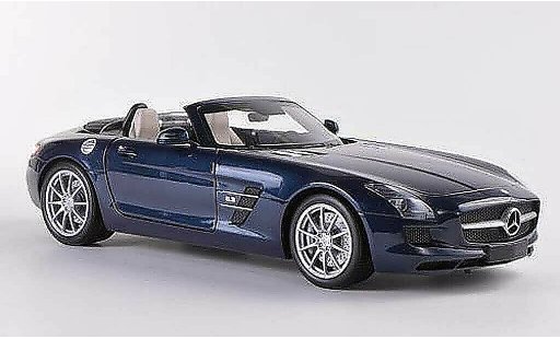 Mercedes SLS Roadster 1/18 Minichamps AMG blue 2011 diecast model cars