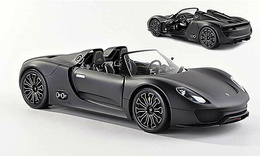 Porsche 918 2010 1/43 Minichamps Spyder mat-black diecast model cars