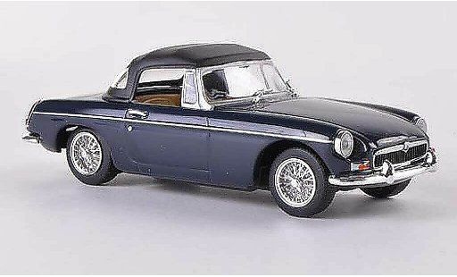 MG B Base 1/43 Minichamps blue LHD 1968 diecast model cars