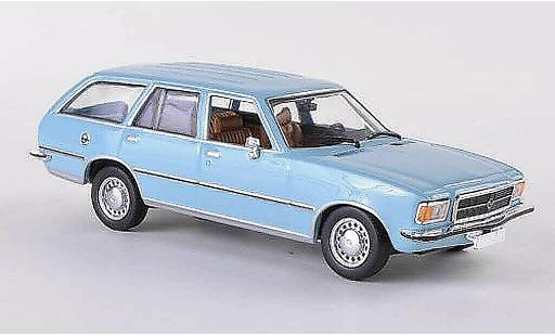 Opel Rekord D 1/43 Minichamps Caravan blue 1975 diecast model cars