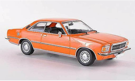 Opel Rekord D 1/43 Minichamps Coupe orange 1975 diecast model cars