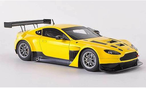 Aston Martin V12 GT3 Vantage course 1/43 Minichamps GT3 Vantage yellow Plain Body Version diecast model cars
