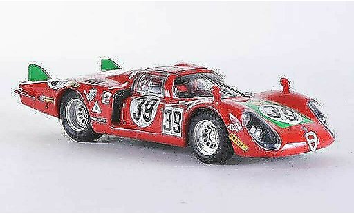 Alfa Romeo 33.2 coda lunga 1/43 Best 1968 Le Mans No.39 Giunti/Galli diecast model cars