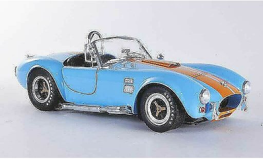 AC Cobra shelby 427 1/18 Shelby Collectibles S/Cblue with orangenen stripes 1966 diecast model cars