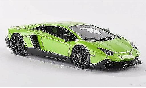 Lamborghini Aventador LP720-4 1/43 Look Smart 50e Anniversario green/mattblack diecast model cars
