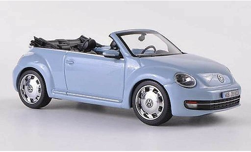 Volkswagen Beetle Cabriolet 1/43 Schuco Convertible blue grey 2012 diecast model cars