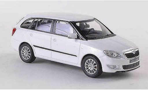 Skoda Fabia II 1/43 Abrex Combi white Facelift 2010 diecast model cars