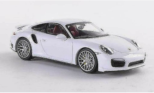 Porsche 911 Turbo S 1/43 Minichamps white 2012 diecast model cars