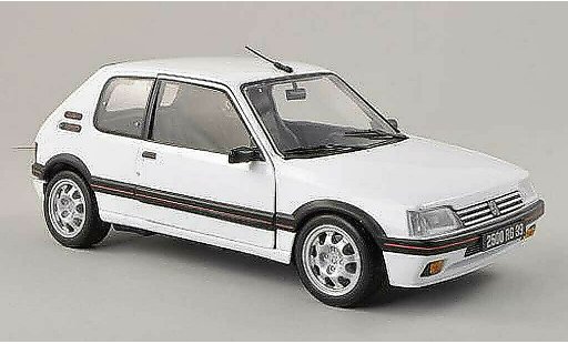 Peugeot 205 GTI 1/18 Norev white 1991 diecast model cars