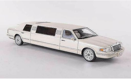 Lincoln Town Car 1997 1/43 GLM Limousine elfenbein/mattwhite diecast model cars