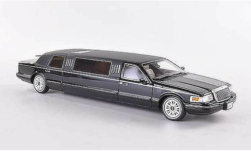 Lincoln Town Car 1997 1/43 GLM Limousine black/mattblack diecast model cars