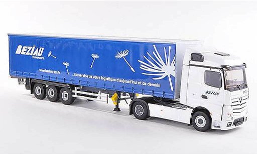 Mercedes Actros Streamspace 1/43 Eligor 2 Beziau Transports Gardinenplanen-SZ diecast model cars