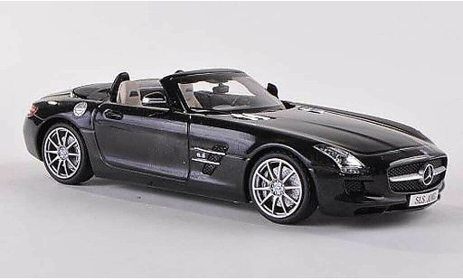 Mercedes SLS Roadster 1/43 Schuco AMG black diecast model cars