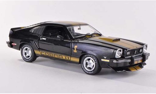 Ford Mustang Cobra II 1/18 Greenlight MKII black/gold diecast model cars
