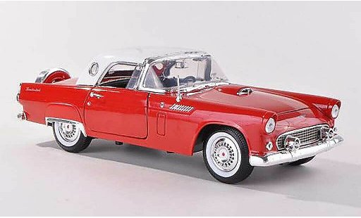 Ford Thunderbird Two-Seater 1/18 Motormax Hardtop red/white diecast model cars