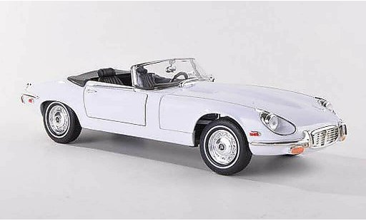 Jaguar E-Type 1971 1/18 Yat Ming white LHD diecast model cars
