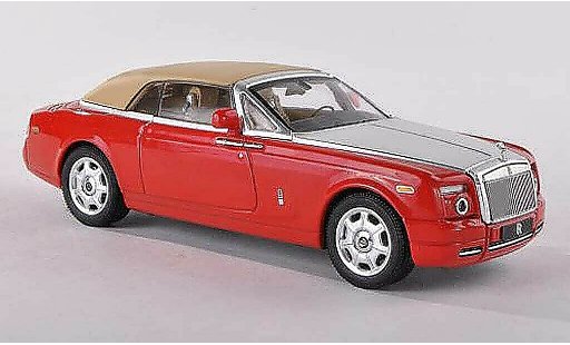 Rolls Royce Phantom 2007 1/43 IXO Drophead Coupe red/grey/beige ferme diecast model cars