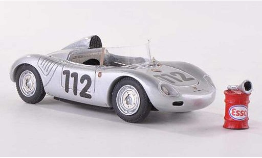 Porsche 718 Base 1/43 Jolly Model 1959 K 1500 winner Targa Florio No. 112 with Esso Kraftstoffass and Einfulltrichter diecast model cars