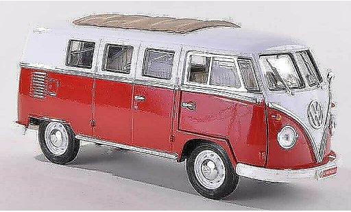 Volkswagen T1 B 1/43 Motor City Classics Samba Coca-Cola red/white 1962 diecast model cars