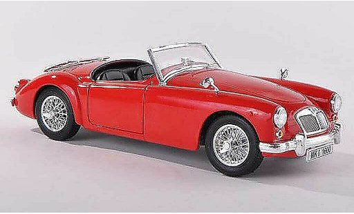 MG MGA Base 1/18 Revell A Roadster red hood liegt avec diecast model cars