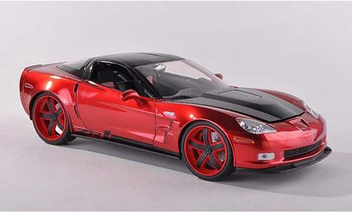 Chevrolet Corvette Coupe 1/18 Jada Toys C6 red/carbon 2009 diecast model cars