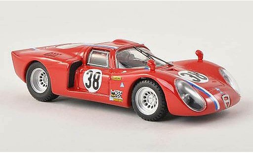 Alfa Romeo 33.2 coupe 1/43 Best 1968 C No.38 vehicule de test 24h Le Mans Gosselin/Trosch diecast model cars