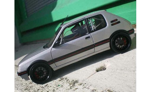 Peugeot 205 GTI 1/18 Solido JSO tct diecast model cars