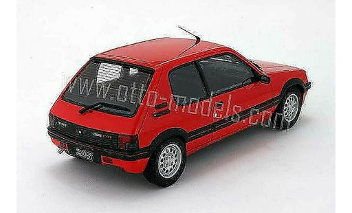 Peugeot 205 GTI 1/18 Ottomobile 1.6 red vallelunga 1991 phase 2 diecast model cars