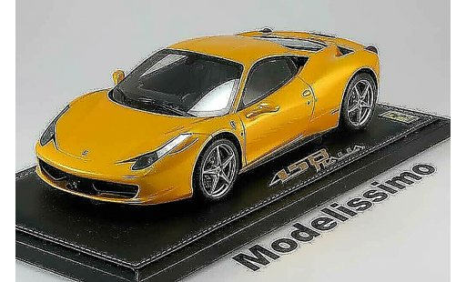Ferrari 458 Italia 1/18 BBR Models 2009 yellow metallis diecast model cars
