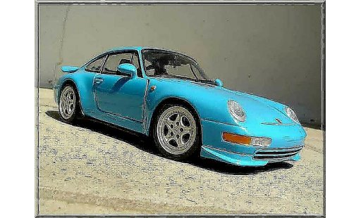 Porsche 911 RS 1/18 Ut Models Carrera blue diecast model cars