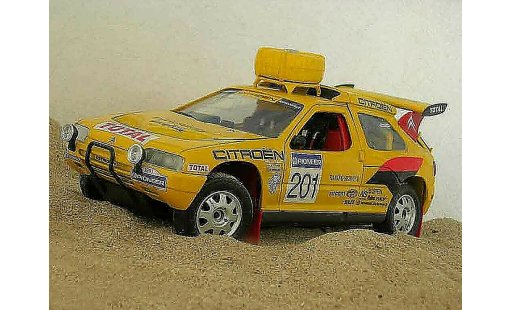Citroen ZX rallye raid 1/18 Solido #201 1992 Jaune diecast model cars