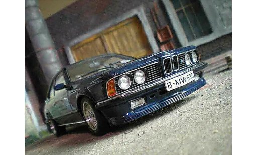 Bmw 635 CSi 1/18 Autoart m blue metallic diecast model cars