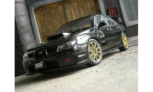 Subaru Impreza WRX 1/18 Autoart STI 2006 black diecast model cars