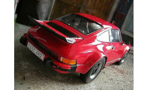 Porsche 911 Turbo 1/18 Norev 3.0 red diecast model cars
