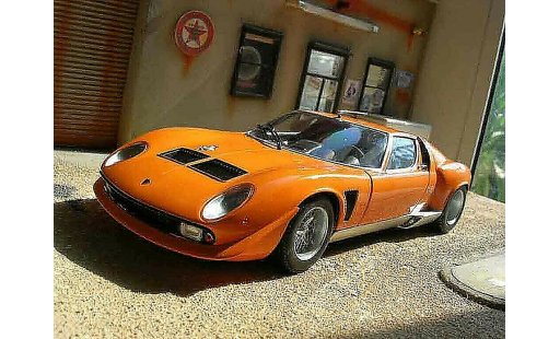 Lamborghini Miura Jota 1/18 Kyosho svr orange diecast model cars