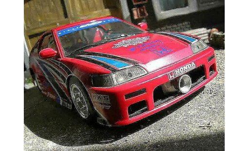 Honda CRX Base 1/18 Hot Wheels drag race red diecast model cars