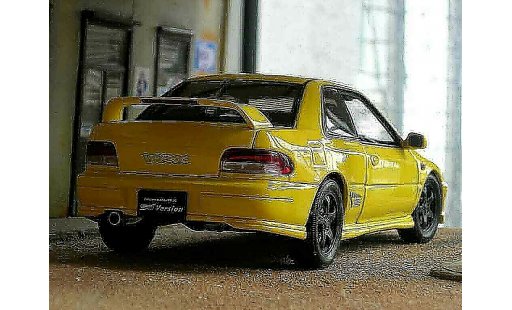 Subaru Impreza Type R 1/18 Autoart gt turbo sti yellow diecast model cars