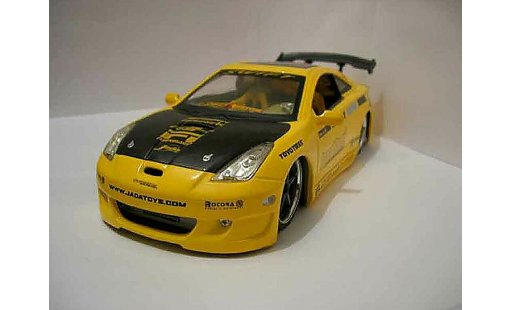 Toyota Celica Import 1/18 Jada Toys racer yellow diecast model cars