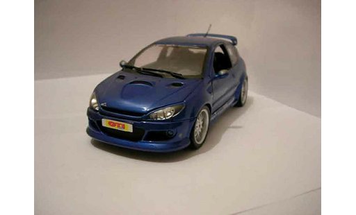 Peugeot 206 RC 1/18 Norev Esquiss Auto blue diecast model cars